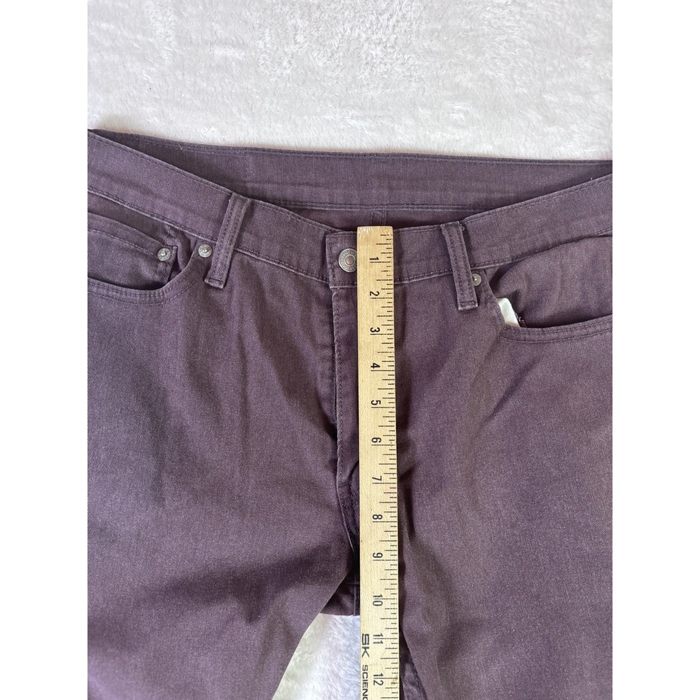 Levi's 514 Jeans Men's 34x32 Straight Fit Regular burgundy purple Denim - Picture 8 of 10
